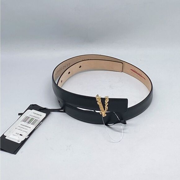 Versace Virtus Leather Belt size 60/24”